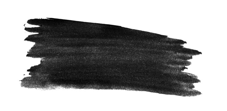 Wasserfarbe in schwarz - Pinselfl&auml;che als Hintergrund
