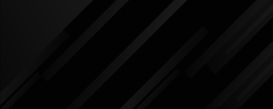 Black abstract background. Elegant dark diagonal shape elements.