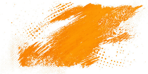 Abstract orange and gold grunge vector background with paint texture, ink blots and distressed wall pattern for decorative design, wallpaper and artistic backdrop © pixel