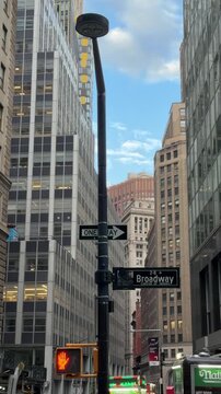 Street signs on a pole in the city.