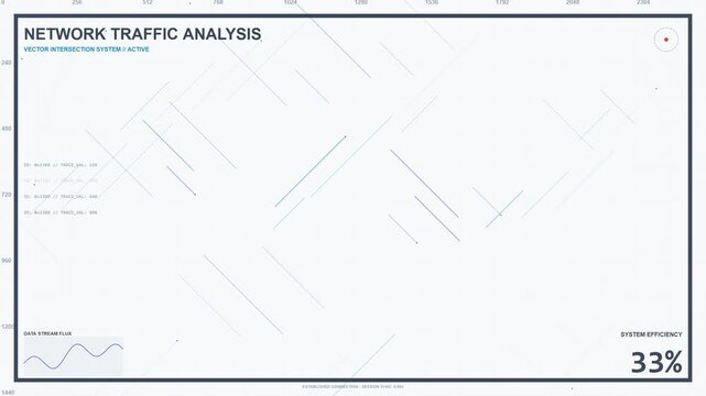 Animated intersecting lines vector fast motion, 2K video
