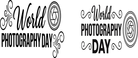 Fototapeta premium World photography day logo designs