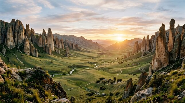 Dramatic sunset over ala kul lake valley terskey alatau range kyrgyzstan central asia