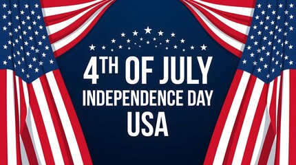 Fototapeta premium Celebrate freedom patriotic 4th of july independence day usa background