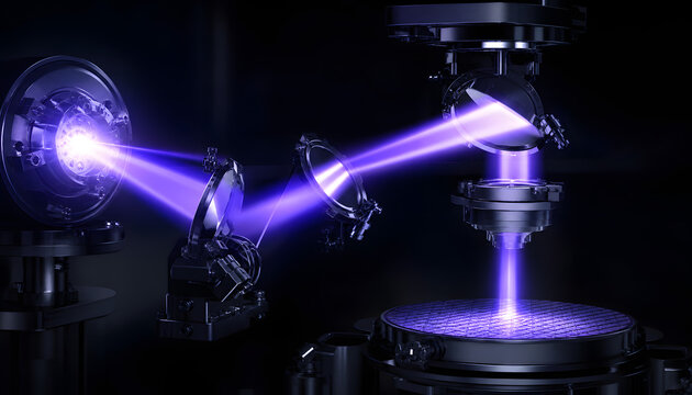 Extreme ultraviolet lithography beam path to silicon wafer
