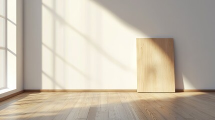 Fototapeta premium Empty room sunlight shadows