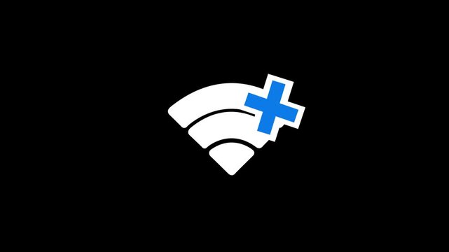 Modern WiFi Signal Icons with Connection Status Animation