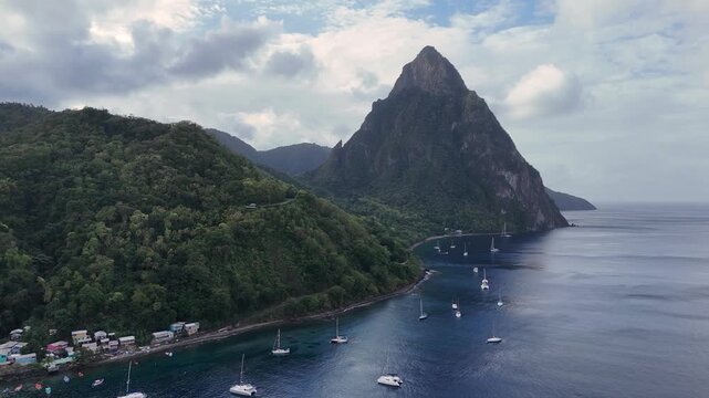 Dramatic Pitons of Saint Lucia