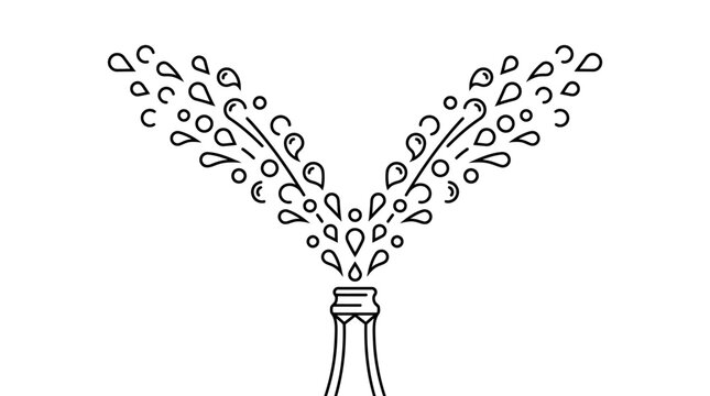 Water Spraying from a Hose Nozzle.