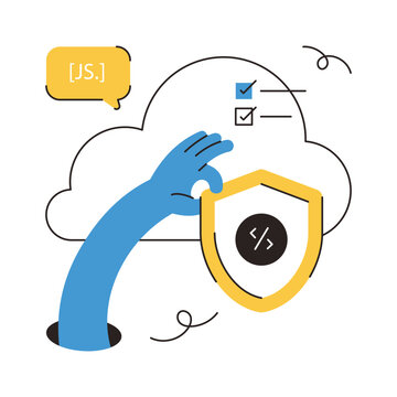 JavaScript  vector illustration Eps 10 File     