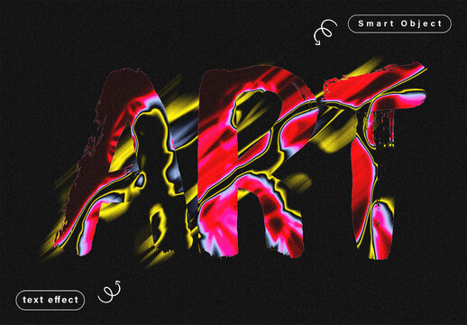 Abstract Text Effect Template