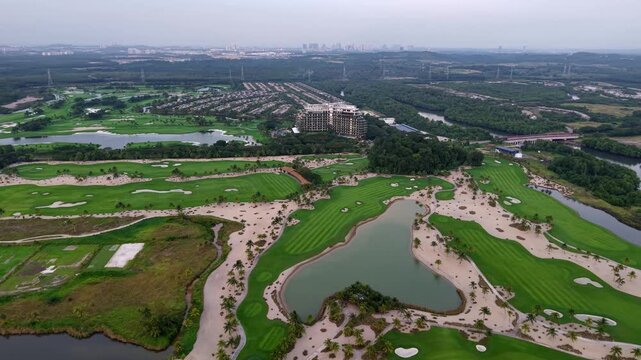 Forest City Golf Resort Aerial Drone View