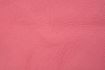 Fototapeta premium Pink leather texture with natural surface detail