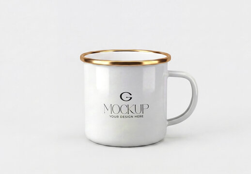 Enamel Mug Mockup