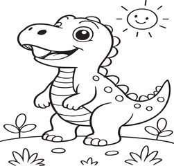 Fototapeta premium These are black-and-white coloring pages for kids that encourage creativity and fun