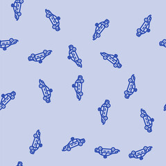 Fototapeta premium police car crime line seamless pattern police car crime thin line illustration