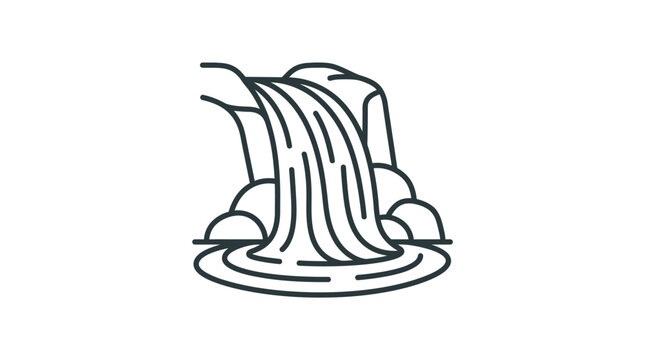 Water Flowing from Rock Formation.