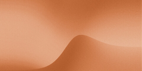 elegant copper brown gradient abstract background with a wave-like curve or minimalist hill and a desert sand, shimmering metal, or premium textured paper surface © maskam