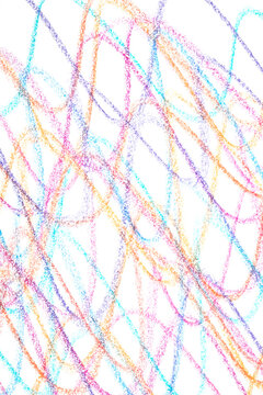 Wavy lines crayon pen pencil grainy coloured background