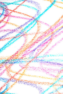 Wavy lines crayon pen pencil grainy coloured background