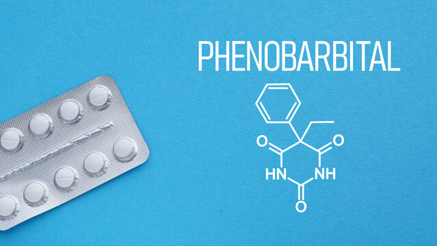 Phenobarbital Anticonvulsant Medication Concept with Prescription Tablets for Epilepsy Seizure Control Barbiturate Therapy Neurological Treatment Pharmaceutical Healthcare and Clinical Medicine