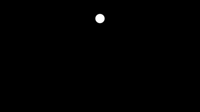 Minimal countdown loading and refresh with tailed lines circling counterclockwise from 10 seconds. White on black. Isolated animation on transparent background. .