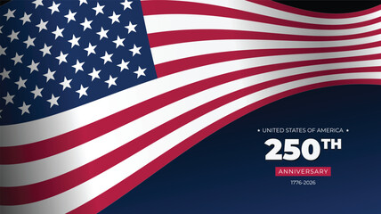 Fototapeta premium Independence day of america 2026 4th july