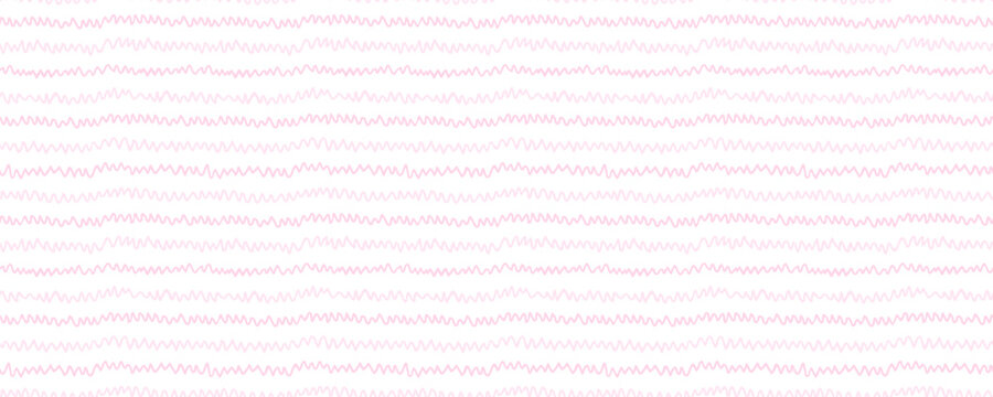 Seamless baby watercolor stripe pattern with soft pink wavy lines on light background. Pastel pink stripe baby pattern with wave lines for nursery fabric, wrapping paper, wallpaper, textile design