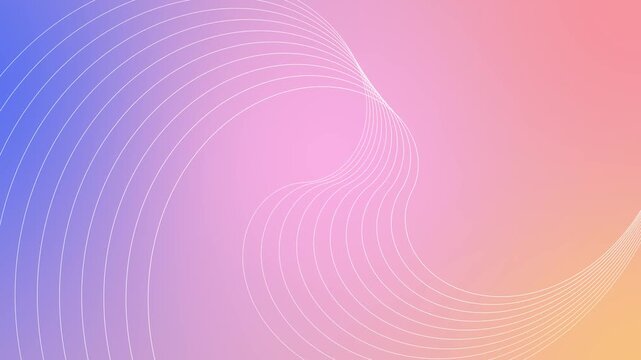 Abstract background with flowing curved lines and soft swirl shapes animation