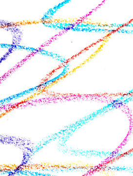 Wavy lines crayon pen pencil grainy coloured background