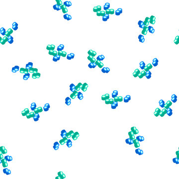 pneumococcus infection isometric seamless pattern. pneumococcus infection sign illustration