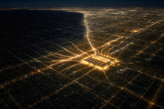 City Grid Power Strain From Bright Data Center
