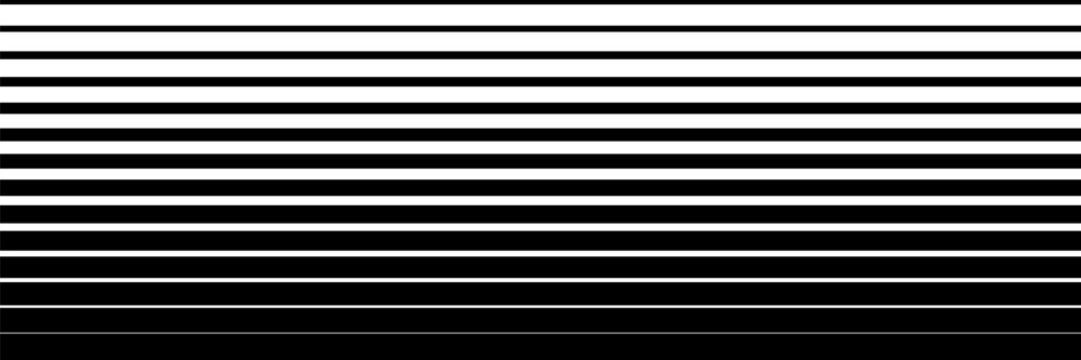 Half tone line pattern. Faded halftone black lines. Fading gradient background. Horizontal abstract geometric texture with parallel stripes. Gradient pattern. Vector illustration on white background