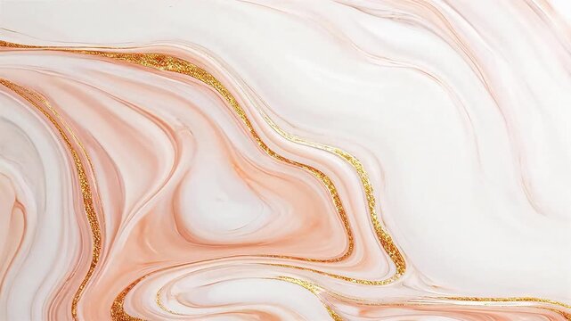 Abstract marble pattern with gold accents