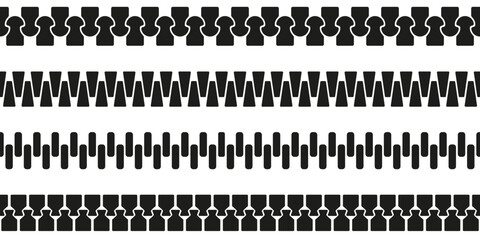 Zipper brush. Zip line vector © DOBRYI VECHIR STUDYA