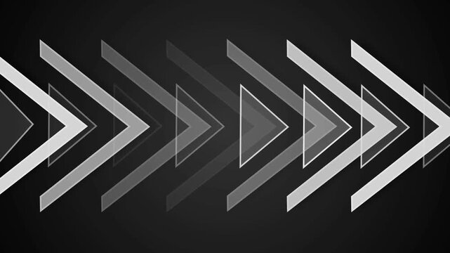 Abstract arrows and chevrons pointing right suggesting forward movement and direction animation