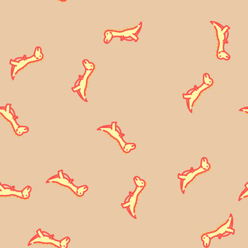 carnotaurus dinosaur animal vector seamless pattern carnotaurus dinosaur animal sign illustration