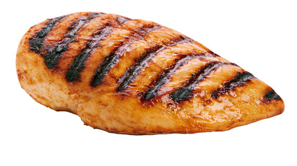 Grilled chicken breast with dark grill marks © Isabel