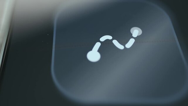 Minimal Broken Line Graphic Icon