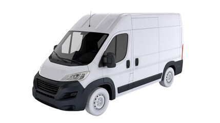 White panel van with black trim and tinted windows © Michal