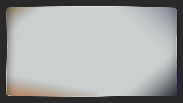 Vintage Analog Monitor Screen Overlay with Retro Film Frame and Saturated CRT Display Effect
