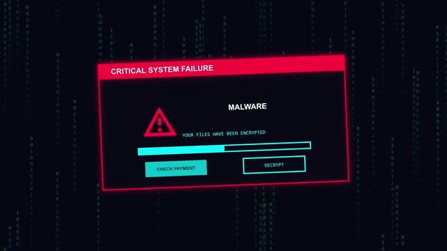 Cyber security alert popup, digital data stream, warning message, error notification, computer virus, system threat, abstract matrix code background, red and teal neon glow