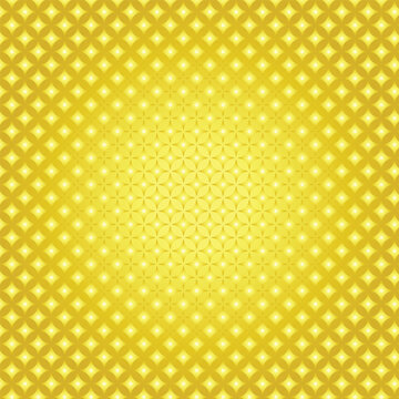 Luxury golden seamless geometric floral pattern background with glowing abstract paper texture
