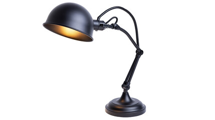 Black adjustable desk lamp with articulated arm and dome shade © Antonio
