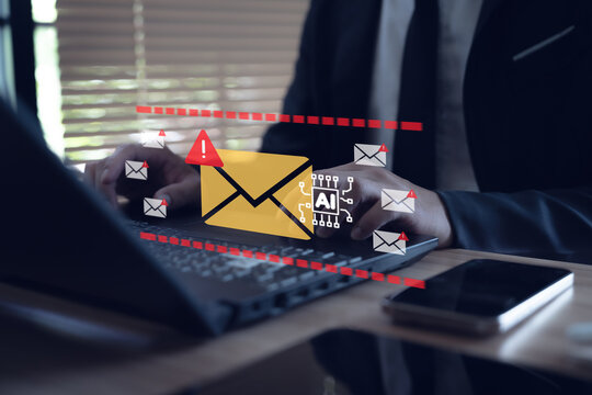 Email security concepts and AI-based detection, practical AI chips, and email notification systems.