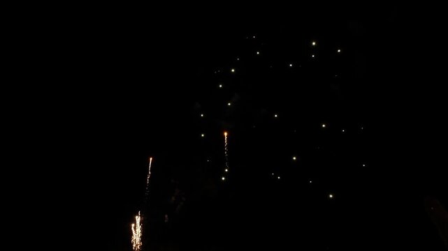 A spectacular fireworks display for the 4th of July