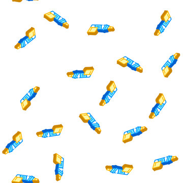 pencil for removing scratches isometric seamless pattern. pencil for removing scratches sign illustration