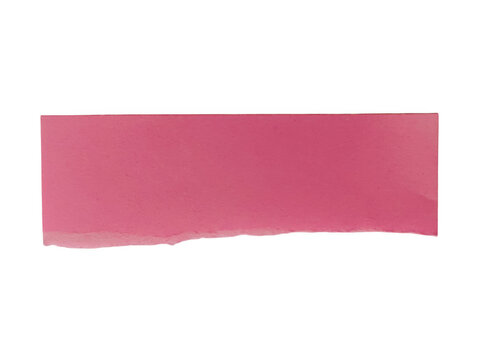 Smooth gradient pink rectangular fabric swatch isolated on transparent background