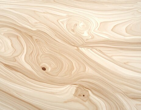 Close-up of flowing wood grain patterns, smooth, light-colored, textured