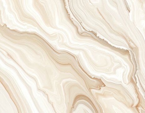 Swirling, translucent beige and white mineral patterns create a natural, marbled texture